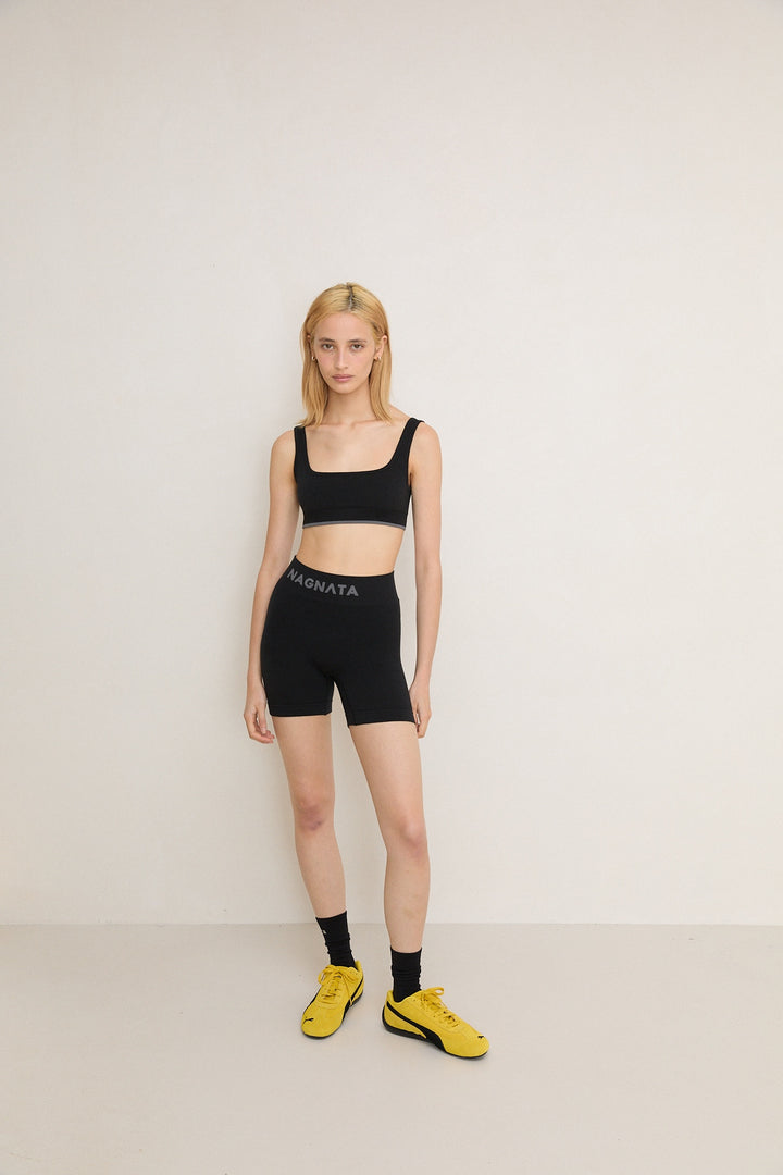 BALLET WOOL MINI SHORT - BLACK