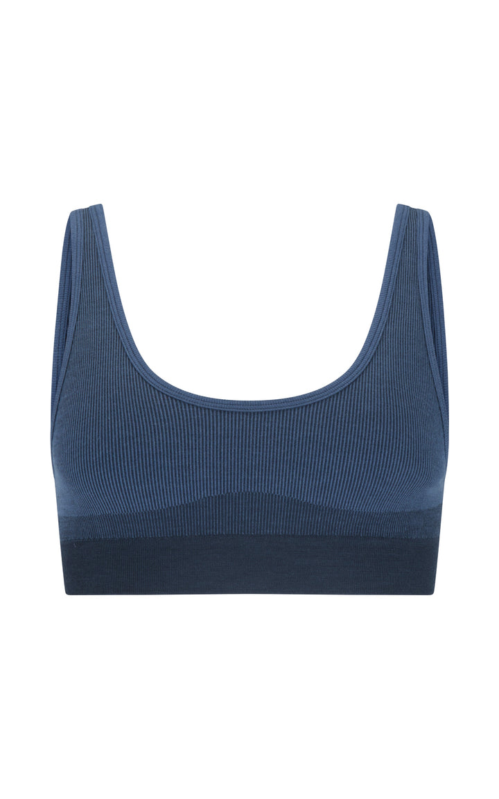 SCOOP WOOL CROP - DENIM