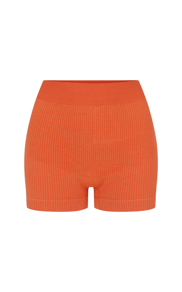 MICRO WOOL MINI SHORT - PAPAYA